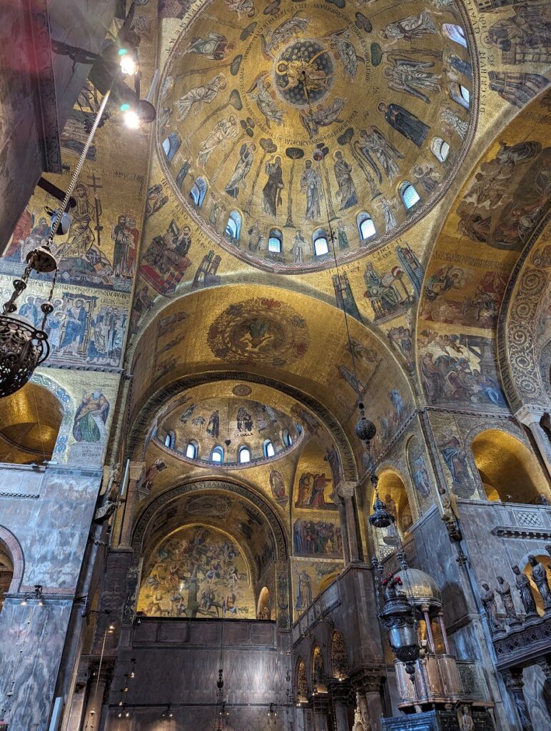 Interior ceiling of St Mark's Basilica