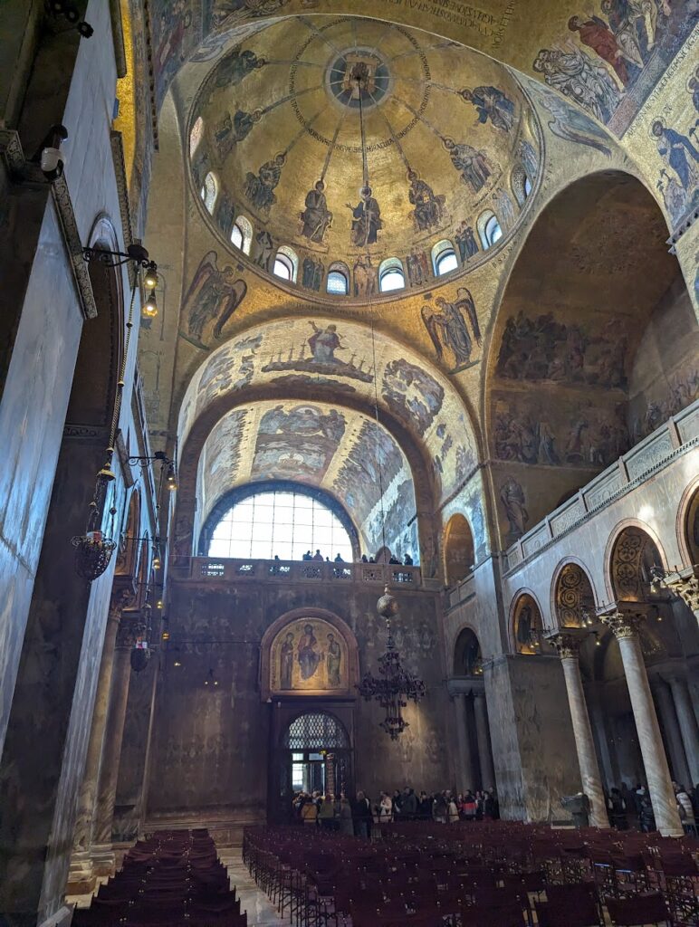 Inside St Mark's Basilica