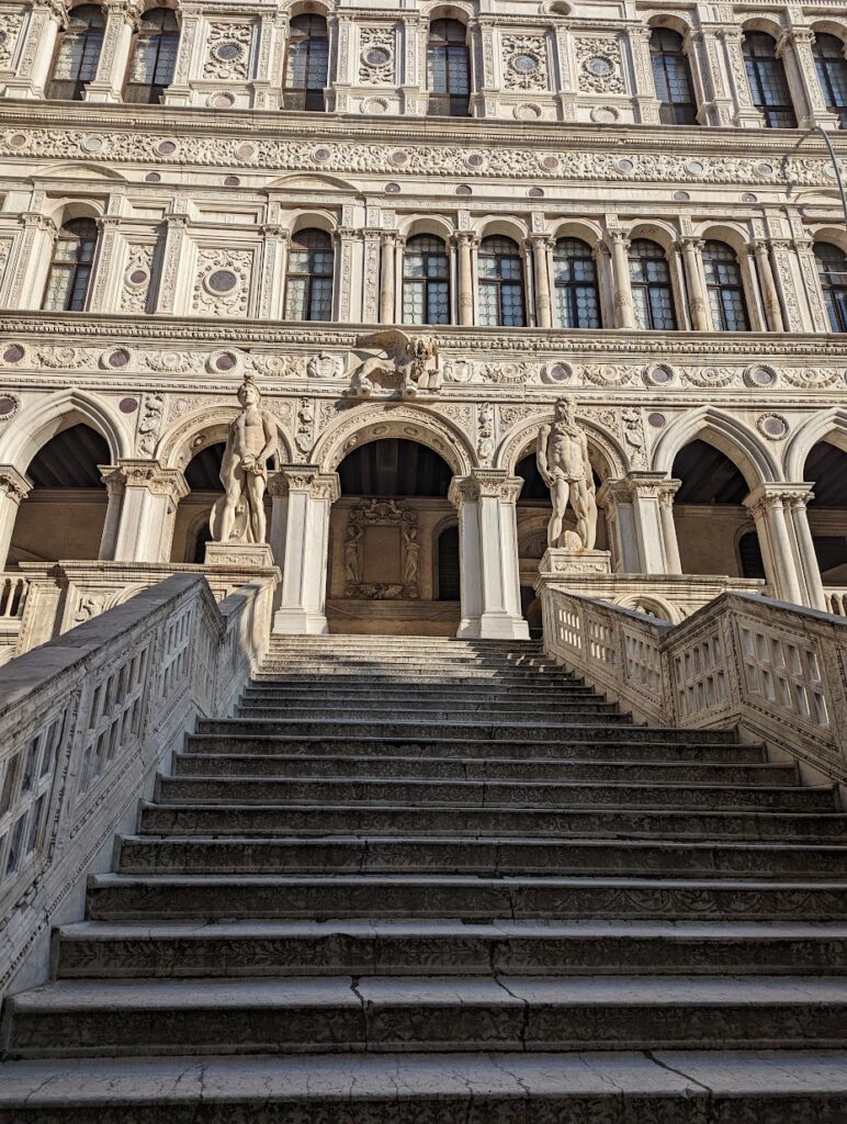 The main staircase leading into the Doge's Palace