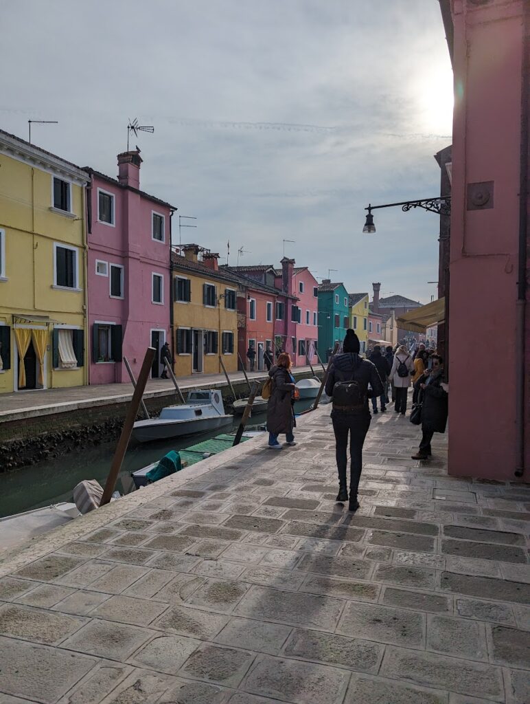 A canal in Burano