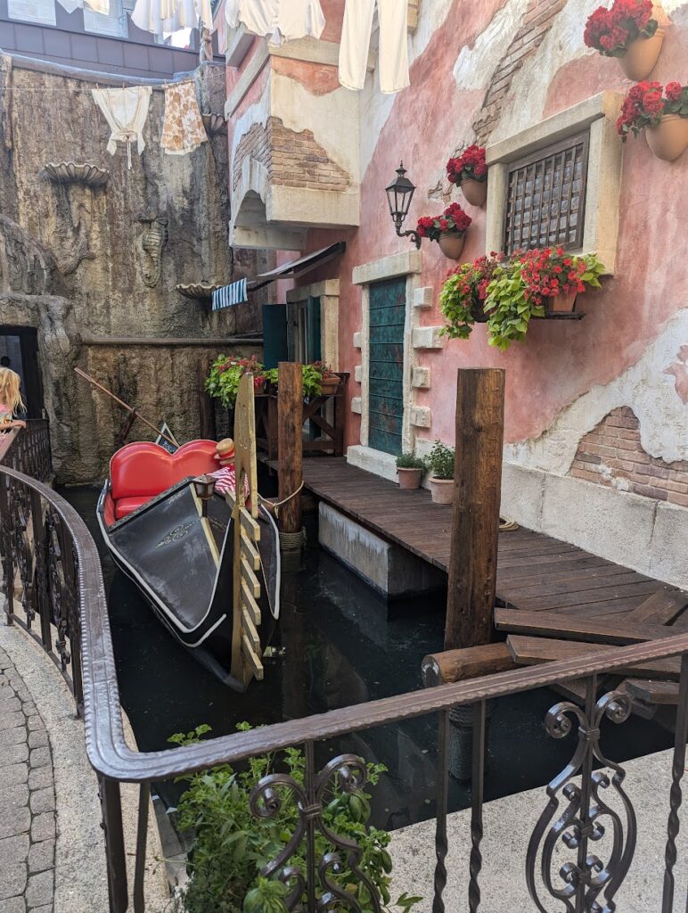 A Venetian gondola